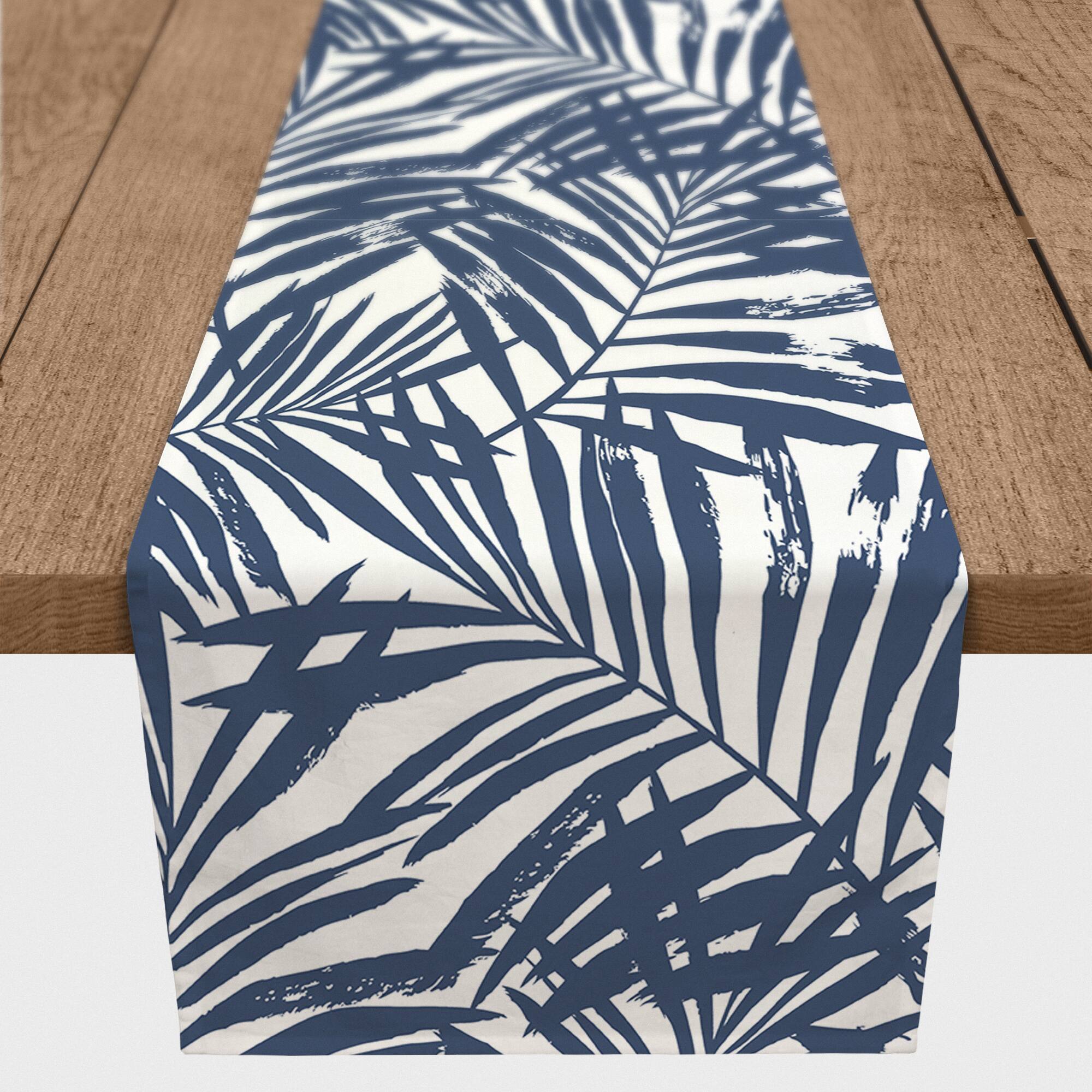 Tropical Leaves Table Runner